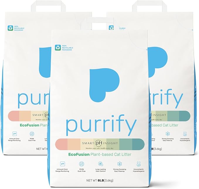 Smart Health Monitoring Cat Litter – Color-Changing, Fast Clumping, Odor Control, Low Dust | 3-Pack,Free cat scartcher