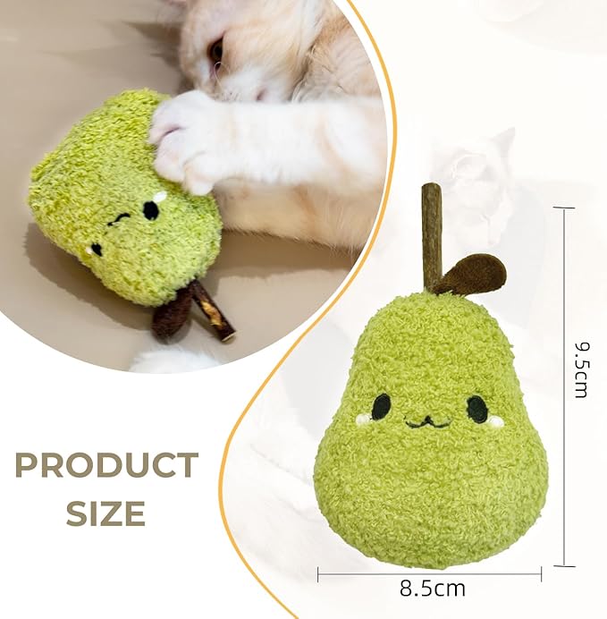 Durable and lnteractive Cat Teething Stick Toys: Chewing Stick, Grinding Teeth Rod, and chewable Cat Doll for Your Pet's Entertainment (Green)