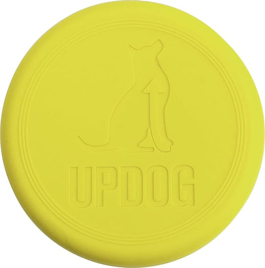 6-inch Small Dog Frisbee, Lightweight and Durable, Bright Colored (Yellow Neon)