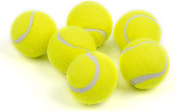 Pet Prime Dog Toy Tennis Ball 6 Pcak 2 Inch for Automatic Ball Lanucher Interactive Pet Balls for Exercise Training Play Fetch for Small to Meidum Breed