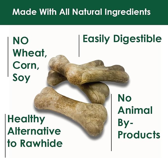 Bonies Natural Breath and Dental Formula Medium-Sized Single Bone - All-Natural Ingredients, Fresh Breath, Cleans Teeth, Low Calories, Chicken Flavor, Medium Dogs, 1 Bone