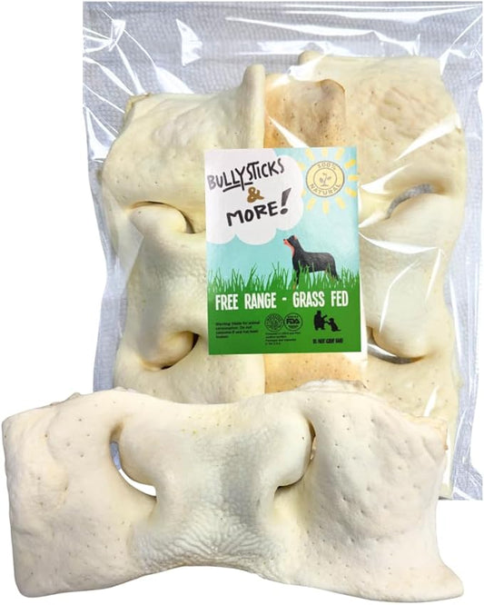 BULLYSTICKS & MORE 8-10 Inch Smoked Beef Cheek Snouts for Dogs (Extra Thick-3 Count) - Bully Snouts Dog Chews - Beef Cheek Strips -No Hide Bones for Dogs