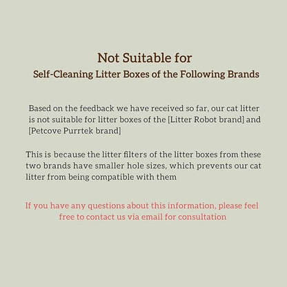 Non-Stick Strong Clumping Cat Litter, Plant Odor Control Tofu Cat Litter + Cassava Mixed Litter, Light Color for Health Tracking