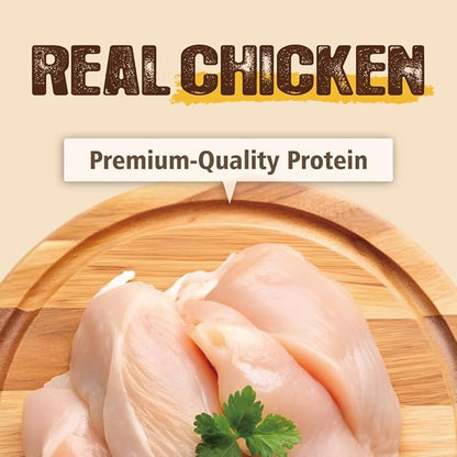 Gootoe Soft Dog Treats, Chicken Jerky - Dog Training Treats; High-Protein, Gluten-Free, Soft Jerky for Dogs, Hypoallergenic, Grain-Free, Cuts, 1 lb