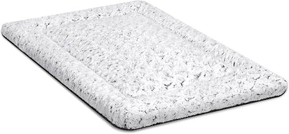 Washable Crate Pad for Medium Small Dogs - Soft Kennel Mat for Dog Cage, Anti-Slip Comfy Puppy Bed, 23" x 17", Gray