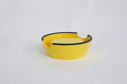 Pet Bowls Stainless Steel Dog Cat Pet Bowl Universal Pet Water and Food Bowls 4 Sizes and 5 Colors Available (L, Yellow)