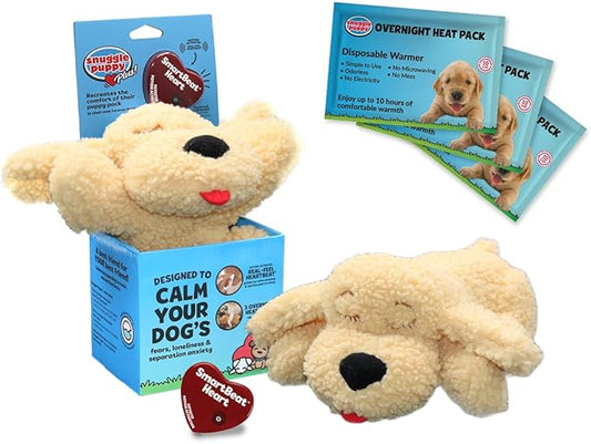 Snuggle Puppy SmartPetLove Special Edition Toys - Heartbeat Puppy for Dogs - Pet Anxiety Relief and Calming Aid - Comfort Dog Toys for Behavioral Training in Doodle