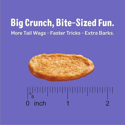 Three Dog Bakery Bark’N Crunch! Chicken Chips, Crunchy Treats for Dogs, Single Ingredient, High Protein Snacks, No Artificial Flavors or Colors, Made in The USA, 15 oz