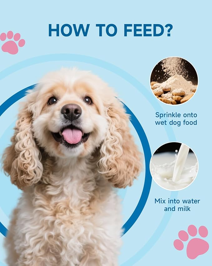 Dog Tear Stain Supplement - Tear Stain Remover for Dogs, Eye Vision & Immune Support, Lutein,Chamomile, Vitamin, Probiotic,100g, Chicken Flavor, Tear Stain Supplement for White Dog