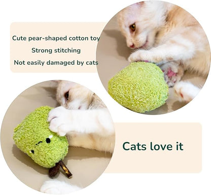 Durable and lnteractive Cat Teething Stick Toys: Chewing Stick, Grinding Teeth Rod, and chewable Cat Doll for Your Pet's Entertainment (Green)