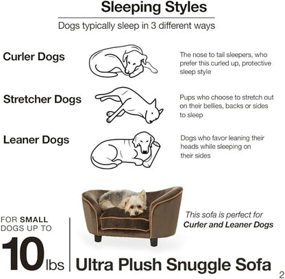 Enchanted Home Pet Ultra Plush Snuggle Pet Bed in Dark Grey