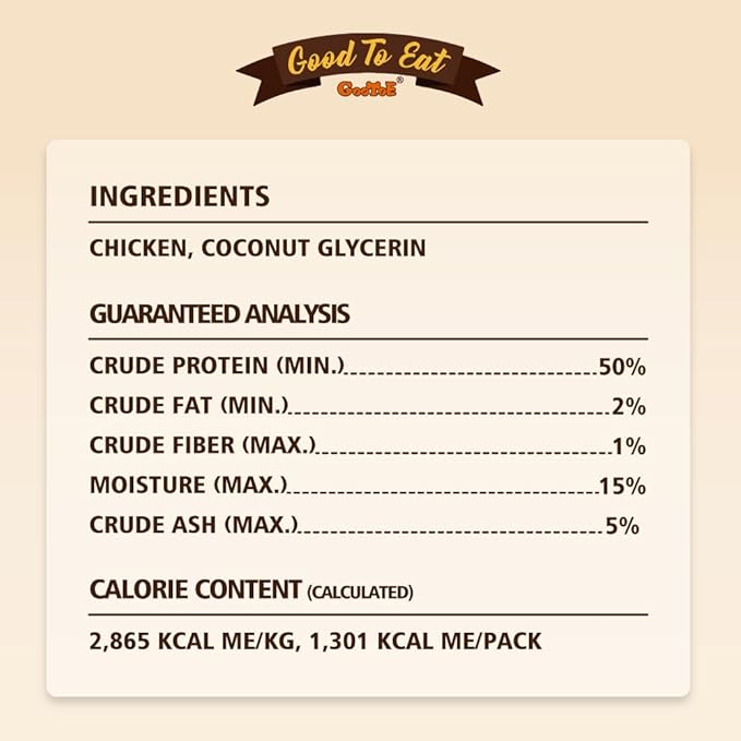 Gootoe Soft Dog Treats, Chicken Jerky - Dog Training Treats; High-Protein, Gluten-Free, Soft Jerky for Dogs, Hypoallergenic, Grain-Free, Cuts, 1 lb