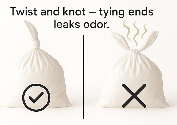 BOS Amazing Odor Sealing Cat Waste Disposal Bags - Durable and Unscented [Size: M, Color: Light blue] (90 count, Pack of 1) (90 Bags)