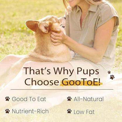 Gootoe Chicken Breast Wrapped Salmon Sticks 6oz, All Natural, Grain-Free, Low Fat, Premium Training Chews, Healthy & Easily Digestible