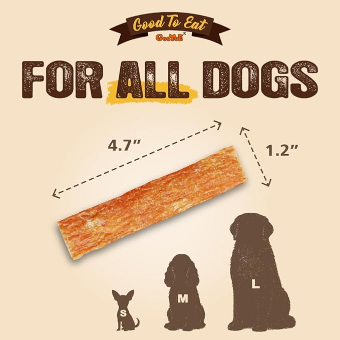 Gootoe Soft Dog Treats, Chicken Jerky - Dog Training Treats; High-Protein, Gluten-Free, Soft Jerky for Dogs, Hypoallergenic, Grain-Free, Cuts, 1 lb