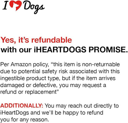 iHeartDogs Hemp Calming & Mobility Chews for Dogs - Dog Anxiety Relief Bites with Hemp - Bacon Flavored Dog Calming Treats for Anxiety, Stress, & Joint Movement