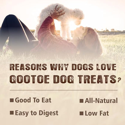 Gootoe Soft Dog Treats, Chicken Jerky - Dog Training Treats; High-Protein, Gluten-Free, Soft Jerky for Dogs, Hypoallergenic, Grain-Free, Cuts, 1 lb
