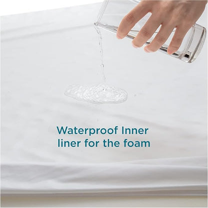 Bedsure Orthopedic Dog Beds Large Sized Dog - Washable Large Dog Cat Bed Waterproof, Comfort Dogs Couch Sofa with Washable Removable Cover, Pet Bed with Nonskid Bottom, Hazel, 35"