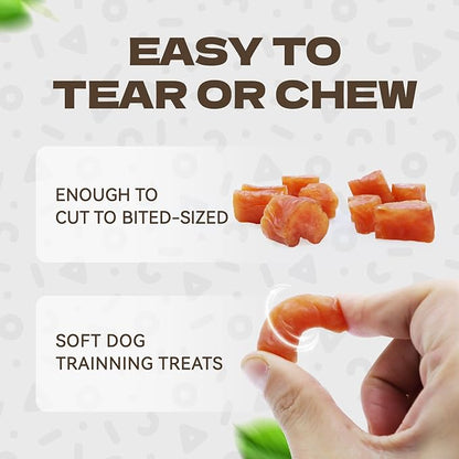 Chicken Sausage Dog Treats, High Protein Chicken Jerky Training Treats Skiny Coat Soft Dog Chews Pet Snacks for Senior Small Medium Large Breed 10.58oz