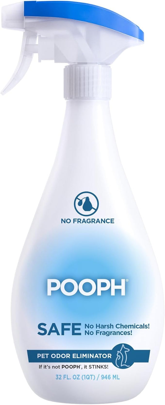 POOPH Pet Odor Eliminator, 32oz Spray - Eliminates Odors at The Molecular Level, Dogs, Cats, Freshener, Eliminator, Urine, Poop, Pee, Deodorizer, Nature's, Puppy, Fresh, Clean, Furniture, Potty