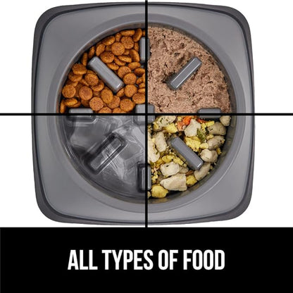 GORILLA GRIP Patent Pending Slow Feeder Dog Bowls, Interactive Puzzle Toy for Dogs and Cats Food Training, Keeps Pets Busy and Prevents Puppy Overeating, All Breeds, 100% BPA Free, 1 Cup, Gray