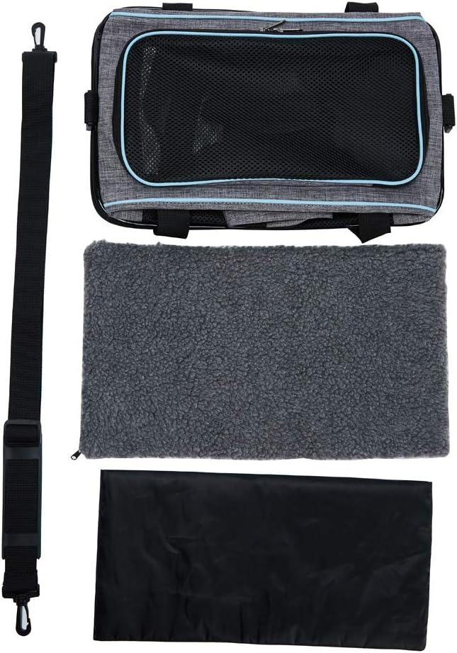 Vceoa 19x12x12 Inches Cat, Dog Carrier for Pets Up to 22 Lbs, Soft-Sided Cat Bag Animal Carriers Travel Puppy Carry As a Toy of Fabric Pet Home