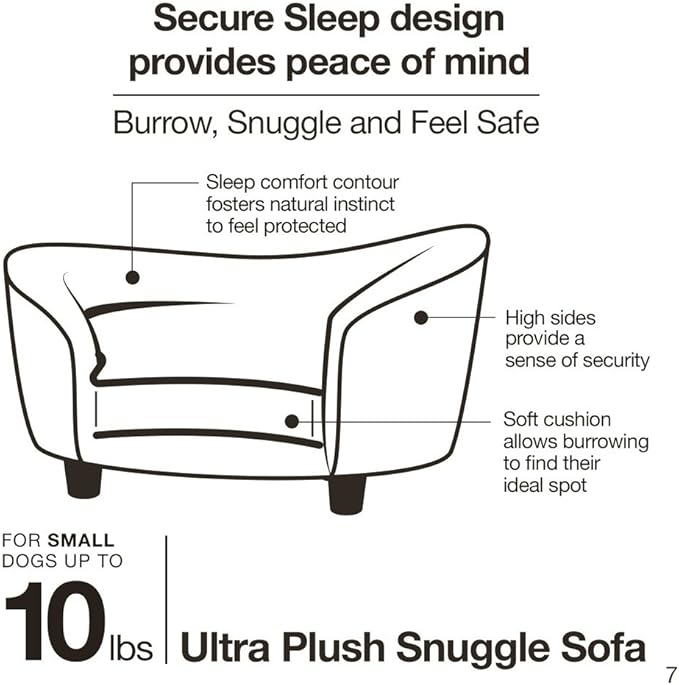 Enchanted Home Pet Ultra Plush Snuggle Pet Bed in Dark Grey