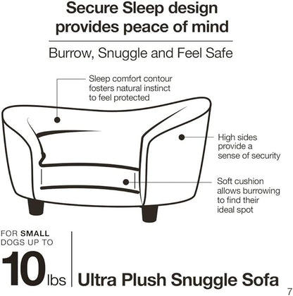 Enchanted Home Pet Ultra Plush Snuggle Pet Bed in Dark Grey