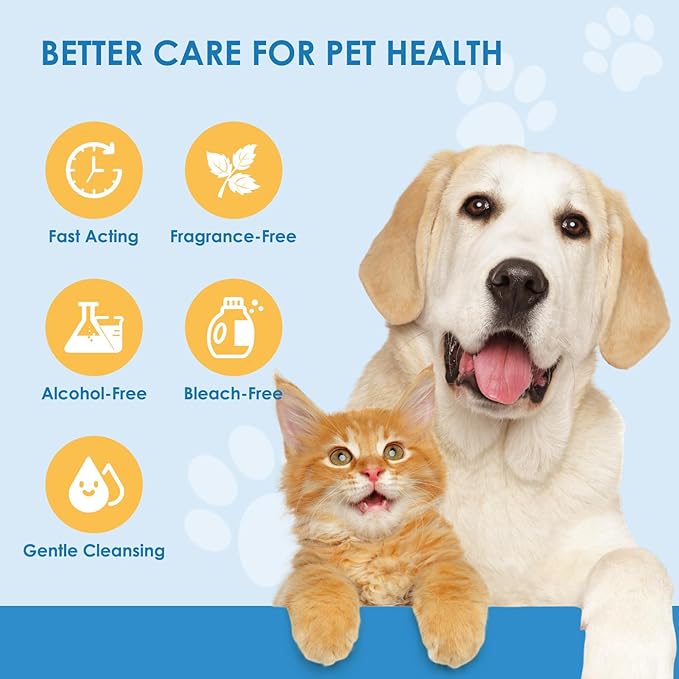 Pet Eye Wipes for Dogs Cats 120PCS, Dog Eye Wipes for Remove Eye Discharge and Crust Coconut Oil Non-Irritating Gentle Reduce Tear Stains Pet Cleaning Grooming Wipes for Eyes Face