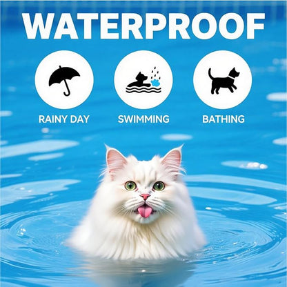 Flea and Tick Collar for Cats,12-Month Protection, Natural Ingredients, Waterproof & Adjustable,Includes Flea Comb & Tick Removal Tool,2 Pack