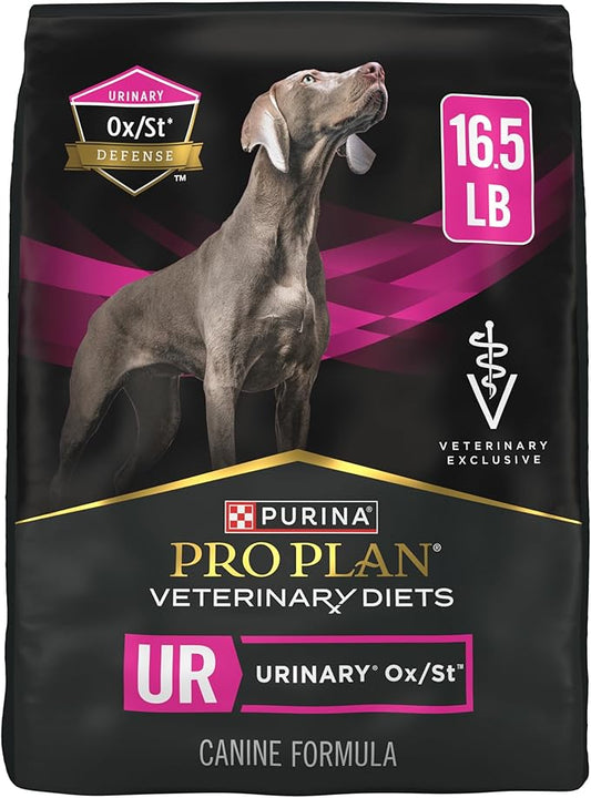 Purina Pro Plan Veterinary Diets UR Urinary Ox/St Canine Formula Dog Food Dry Kibble - 16.5 lb. Bag