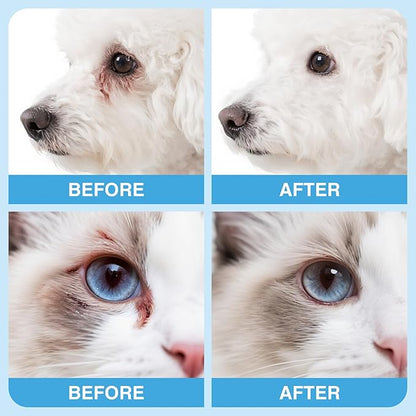 Tear Stain Remover for Dogs & Cats, Natural Gentle Pet Tear Stain Clean Pen,Effectively Cleans Tear Stains, Eye Discharge & Debris, Pefect for White Dogs