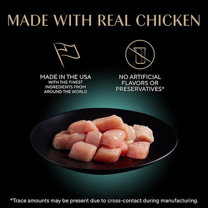 Sheba Gravy Indulgence Adult Wet Cat Food Chicken Entree in Extra Gravy, 2.6 oz. Twin-Pack Trays (24 Count, 48 Servings)