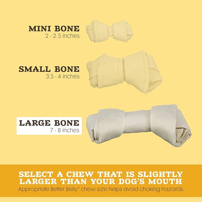 Better Belly Chicken Liver Rawhide Large Dog Bones, 2-Count