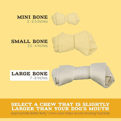 Better Belly Chicken Liver Rawhide Large Dog Bones, 2-Count