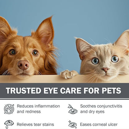 POLKA Terramypol Eye Ointment for Cats and Dogs, Horses, Birds, Sheep 3.5g/0.125oz - Pack of 2