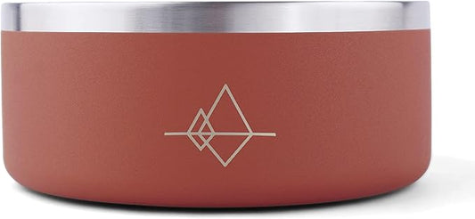 MADE TO ROAM Premium Everest Bowl - Stainless Steel Double-Walled Vacuum-Insulated Dog Bowl with Non-Slip Grip (Arizona Heartbeat, 64oz)