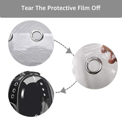 Backpack Carrier/Bubble Carrying Bag for Small Medium Dogs Cats, Space Capsule Pet Carrier for Hiking, Travel, Airline Approved- Black