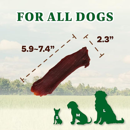 AFreschi Buffalo Dog Treats, All-Natural, Hypoallergenic, High Protein, Low Fat, Human Grade Puppy Chews – Healthy Grain-Free Training Treats, 12oz Jerky