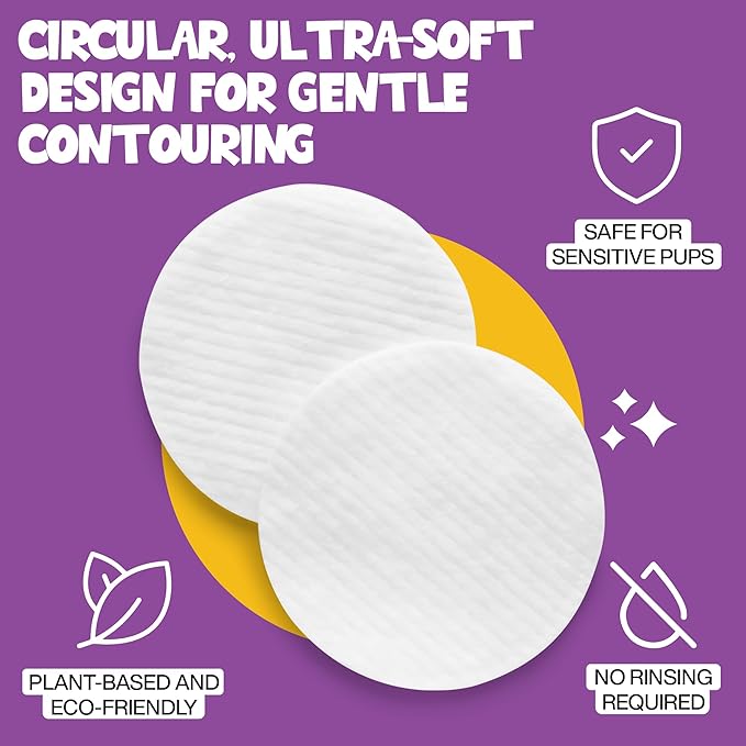 Eye Wipes 100 Counts - Dog Tear Wipes to Removes Tear Stains & Eye Residue - Hypoallergenic Pet Eye Cleaner Wipes for Cats & Dogs - Safe and Effective for Dogs & Cats