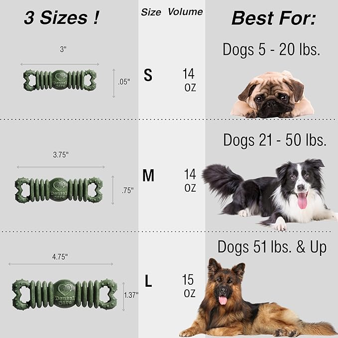 Loving Pets Ora-Bone™ Dental Chews for Dogs – USA Made Dog Dental Sticks with Parsley & Mint – Patented Shape to Reduce Plaque, Tartar, Massage Gums & Freshen Breath (Large Dogs 15 oz.)