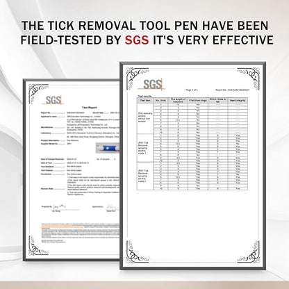 Tick Removal Tool Pen Premium Auto Tick Remover Tool for Dogs Real Pain Free Tick Removal Tool for Humans One Click to Remove Tick Intact Brush Let It Come Out on Its Own
