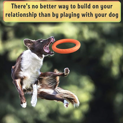 PetSpy Dog Ring Toy – Ring Puller for Outdoor Play, Floating Training & Fetch Toy for Throwing, Catching & Chewers – Durable EVA Flying Disc for Small, Medium & Large Dogs