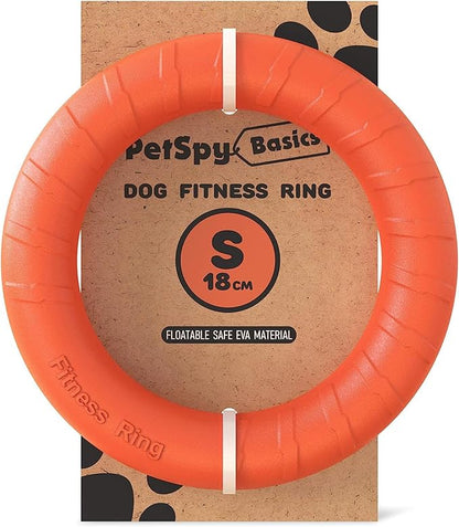 PetSpy Dog Ring Toy – Ring Puller for Outdoor Play, Floating Training & Fetch Toy for Throwing, Catching & Chewers – Durable EVA Flying Disc for Small, Medium & Large Dogs