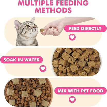 Freeze Dried Cats & Dogs Raw Treats, All Natural Single Ingredient Chicken Liver, High Protein Healthy Pet Training Treats or Food Topper, 6 oz