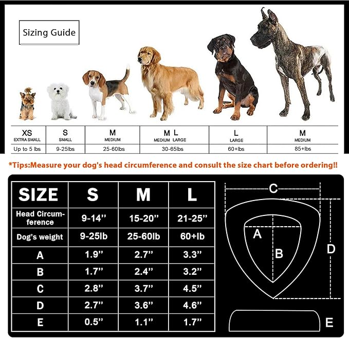 ZOHAN Dog Ear Muffs for Noise Protection, Comfort Dog Noise Cancelling Ear Muffs with Fast Snap Lock for Fireworks, Thunder, Vacuums(Black,L)