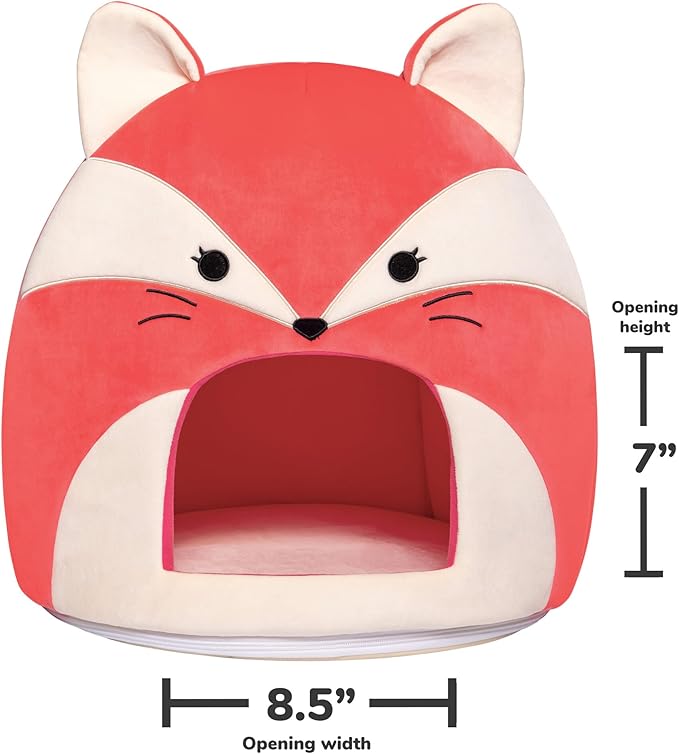 Squishmallows Original 16-Inch Fifi The Fox Pet Cave - Ultrasoft Official Jazwares Pet Bed for Dogs and Cats