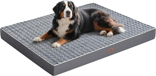 WESTERN HOME WH Orthopedic Extra Large Dog Beds Large Sized Dog, Big Dogs Bed for Jumbo Giant Dogs, Removable Washable Cover, Egg Crate Foam, Non-Slip Bottom Waterproof Pet Bed Mat, 54 x 42 Inch