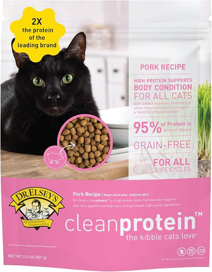 Dr. Elsey's cleanprotein Pork Cat Kibble 6.6 lb. Bag