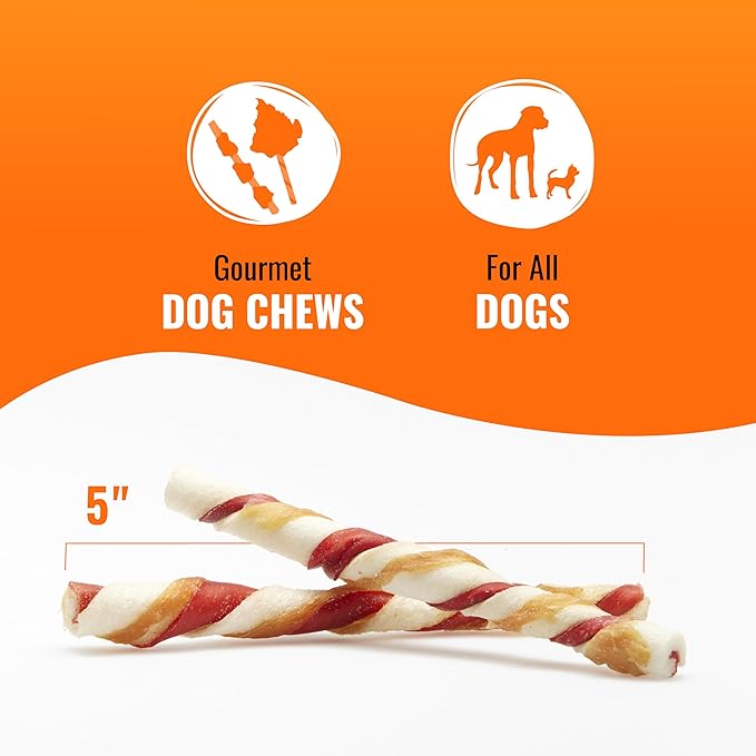 Good 'N' Fun Triple Flavor Twist Chews For Dogs, 22-Count